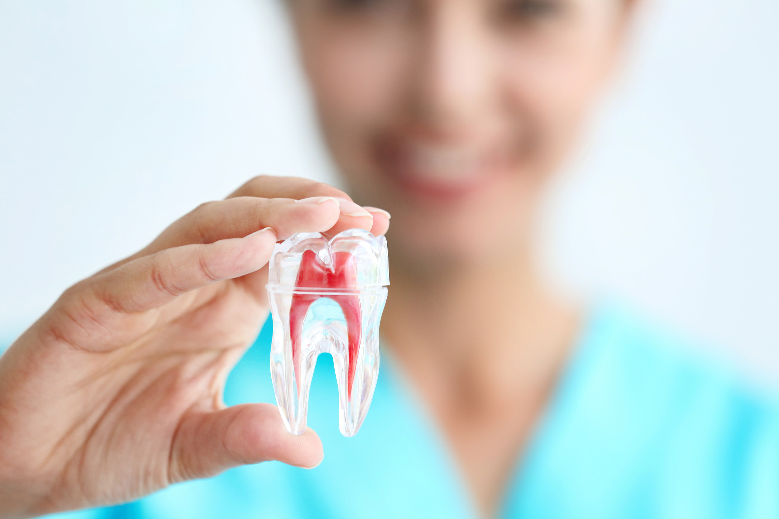 Girl smiling in dentist